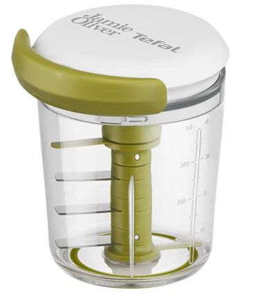 Jamie Oliver by Tefal K16441 Jamie Oliver Chop & Shaker | Electric | Capacity: 450 ml | Multi-chopper | Universal chopper for vegetables, fruit, onions, nuts, garlic | White/green on sale